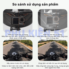 Ngàm gắn Actioncam giúp góc quay chính giữa nón khung hình đẹp TUYU
