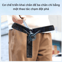 Tripod Mini Vrig TP 35  tự bung chân kéo dài 30cm siêu nhỏ gọn tiện lợi