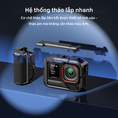 StreetGrip Kit TELESIN cho Insta360 Ace Pro 2 / Pro- Tay cầm hỗ trợ chụp hình đường phố nghệ thuật
