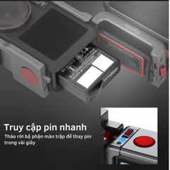 Tay cầm Flymile cho Action 5 Pro 4 3 hợp kim nhôm chắc chắn chụp hình đường phố