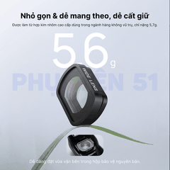 Lens góc rộng cho DJI Pocket 4 3 góc rộng hít nam châm tháo lắp nhanh