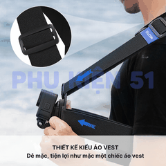 Dây đeo ngực TELESIN gắn ActionCam Gopro, Insta360 Ace Pro - TELESIN GP-UCS-001