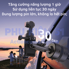 Đế hít kính điện Telesin cho Gopro DJI Action Actioncam S3-SUS-07