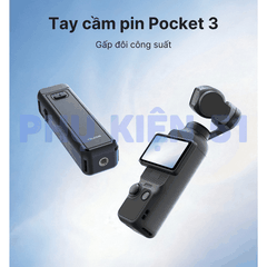 Pin sạc Telesin cho Pocket 4 3 kéo dài thời gian sử dụng 1,3 lần sạc