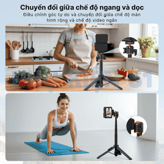 Tripod Vrig Ac 50 cho Insta360 X5 Ace Pro 2 tích hợp Remote kéo dài 55cm tiện lợi