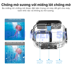 Khung Vỏ chống nước aMagisn cho Insta360 Ace Pro 2 độ sâu 50m
