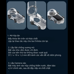 Khung chống nước Telesin Insta360 X4 hỗ trợ quay dưới nước bơi lặn sâu