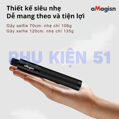 Gậy aMagisn tàng hình Insta360 X5 X4 X3 Osmo 360 kéo dài 70cm 120cm