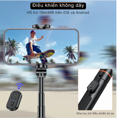 Tripod Vrig Tp 19 20 dài 60-160cm cho điện thoại chân đứng vững chắc nhỏ gọn tiện lợi