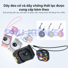 Silicon aMagisn cho Insta360 Go Ultra bảo vệ camera màn hình màu sắc vui nhộn