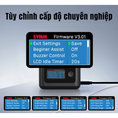 Hộp sạc nhanh Symik Insta360 X5 màn hình thông minh đủ thông số