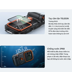 TELESIN Underwater Diving Phone Case - Khung chống nước cho điện thoại chụp hình bảo vệ máy độ sâu lên đến 20m