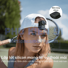 Đế nam châm Telesin kẹp nón DJI Osmo Nano kẹp chặt chắc chắn S3-HMH-05-TDJ