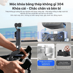 Ngàm tích hợp sạc Pocket 4 3 gắn nhiều phụ kiện ngàm kép cổng Type C