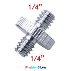 Ốc nối 2 đầu 1/4 cho máy ảnh, phụ kiện máy ảnh