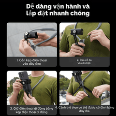 Vòng Đeo Cổ Telesin Góc POV kẹp chắc chắn hỗ trợ quay ngang dọc uốn dẻo tiện dụng S2-HNB-02