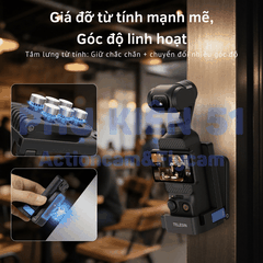 Đế nam châm Telesin cho Pocket 3 cố định chắc chắn tiện lợi dễ sử dụng S6-CFR-04-TDJ
