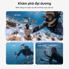 Khung vỏ chống nước TELESIN ACTION 6 chống nước đi bơi, đi lặn bảo vệ camera S4-WTP-12