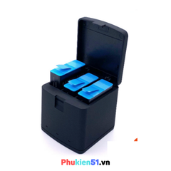 Hộp Sạc 3 Pin Cho GoPro Hero 5 6 7 8 9 10 11 12 Black có đèn báo