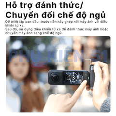 Báng tay cầm cho Insta360 X5 X4 Air tích hợp Remote chụp ảnh đường phố