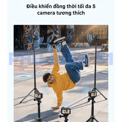 Remote Telesin cho DJI Action 6 5 4 , Osmo 360 điều khiển từ xa lên tới 60m, kháng nước , tiện lợi