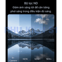 Bộ Lọc TELESIN ND16/32/64 Insta360 X6 kiểm soát ánh sáng chuyên nghiệp