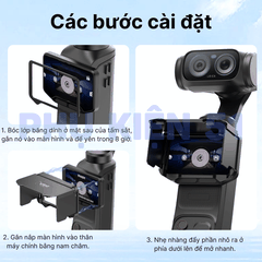 Nắp che nắng Vrig cho Insta360 Luna giúp nhìn rõ màn hình bảo vệ