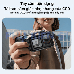Báng tay cầm Telesin DJI Action 3 4 5 Pro tương thích khung kim loại khung nguyên bản