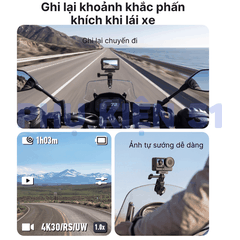 Giá đỡ kẹp kính Telesin cho Actioncam kẹp kính chắn gió nhôm CNC chắc chắn