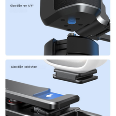 StreetGrip Kit TELESIN cho Action 6- Tay cầm hỗ trợ chụp hình đường phố nghệ thuật S6-FMS-36-TDJ