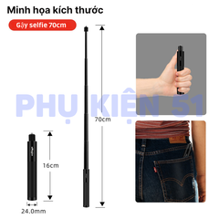 Gậy aMagisn tàng hình Insta360 X5 X4 X3 Osmo 360 kéo dài 70cm 120cm