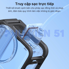 Khung nhựa Telesin Action 6 hỗ trợ gắn dọc bảo vệ camera