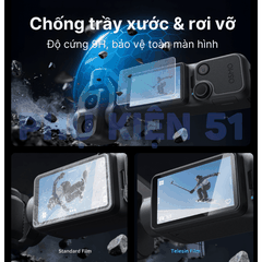 Cường lực Telesin màn hình Pocket 4 Pro bảo vệ màn hình chống trầy xước