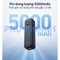 Pin sạc Telesin cho Pocket 4 3 kéo dài thời gian sử dụng 1,3 lần sạc