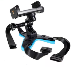 Bộ mount gắn máy quay hành trình lên cằm mũ, nón bảo hiểm fullface