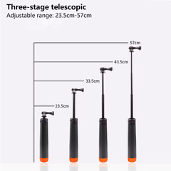 Tay cầm phao kiêm Tripod kéo dài 57cm gắn Actioncam Action Gopro Insta360