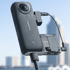 Ngàm CYNOVA gắn mic DJI RODE cho Insta360 X2 X3 X4 gọn gàng tiện lợi