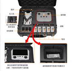 Vali Hộp đựng phụ kiện DJI MINI 3/ 3PRO chống sốc cực kì gọn gàng Kính, tay điều khiển