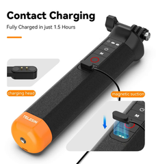 Tay cầm phao kiêm Remote bluetooth Gopro 13 12 11 10 9 8 Black hỗ trợ quay dưới nước