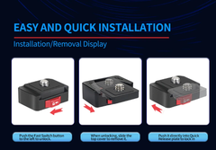 Ngàm CNC thao tác nhanh cho Actioncam Gopro Insta360 Osmo Action chắc chắn