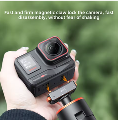 Ngàm Vrig AC 07 cho Insta360 Ace Pro Pro 2 X2 X3 X4 X5 Gopro 12 thao lắp nhanh ngàm chắc chắn