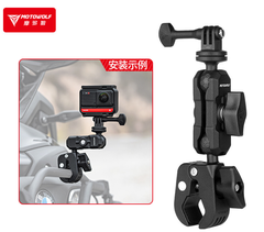 Kẹp kim loại Motowolf găn Actioncam Gopro Insta360 Action