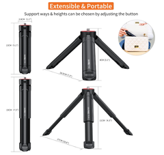 Tripod nhựa Vrig TP 05 gắn gimbal máy ảnh giá đỡ điện thoại đèn trợ sáng