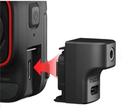 Bộ phụ kiện gắn Mic Adapter hỗ trợ Insta360 Ace Ace Pro nhanh chóng thuận tiện - Hàng Chính Hãng