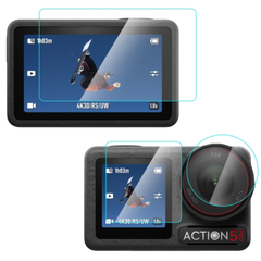 Kính cường lực bảo vệ Osmo Action 5 Pro 4  3 chống trầy xước , va đập mạnh bảo vệ 9H 2.5D
