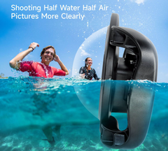 Tay cầm Dome Port cho Insta360 Ace Pro quay nửa trên nửa dưới dễ dàng