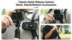 Gậy kiêm Tripod Telesin kéo dài 40cm cho Gopro Action Insta360 Ace Pro