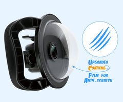 Tay cầm Dome Port cho Insta360 Ace Pro quay nửa trên nửa dưới dễ dàng