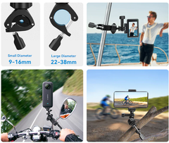 Giá đỡ Actioncam đa năng gắn chân gương ghi đông xe máy xe đạp