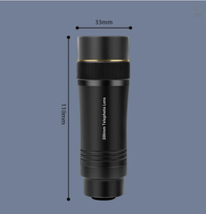Ống kính lens Tele 300mm (10X) cho điện thoại phóng đại xoá phông cực tốt, dộ nét cao